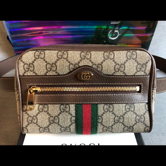 Gucci Ophidia Belt Bag GG Supreme Size 85 Belt - Picture 2 of 16